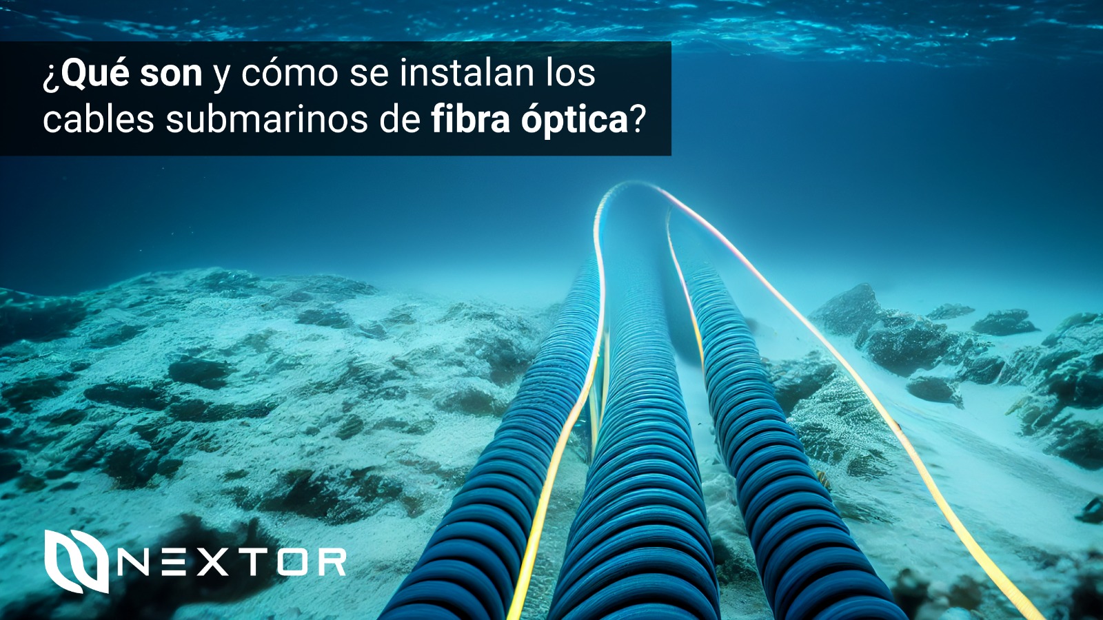 Qué son y cómo se instalan cables submarinos de fibra óptica? - Nextor IO